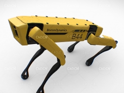 波士顿四足仿生机器狗四足机器人C4D模型（含绑定）BostonDynamics b44