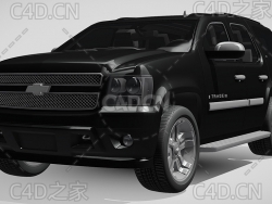 雪佛兰SUV越野车2008款C4D汽车模型下载