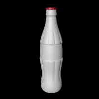 一瓶汽水C4D模型 soda bottle