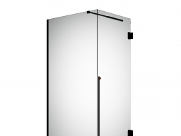 Ex.t品牌右侧转角淋浴房3D模型素材下载Nouveau Right Corner Shower Cabin by Ex.t
