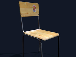 学生椅C4D模型 Chair