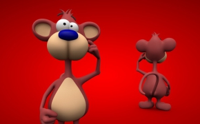 卡通猴子C4D模型 Cartoon monkey