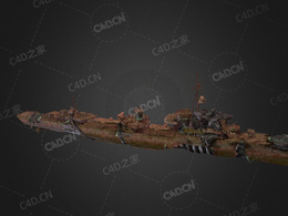 钢铁鼠科幻舰船C4D模型下载Steel Rat 3d model