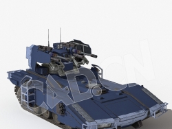 坦克C4D绑定模型tank_A_IG