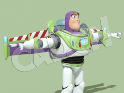 C4D玩具总动员未来太空人巴斯光年卡通机器人模型 rig buzz publish