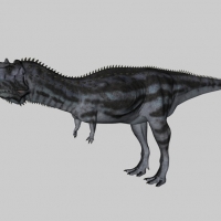 白垩纪恐龙C4D模型：玛君龙 Majungasaurus