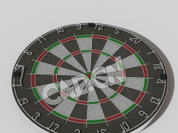 飞镖盘C4D模型 Dartboard