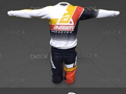 夏季运动球衣套装C4D模型 Answer Racing Korza Elite Jersey Set