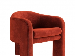 米洛鲍曼扶手椅 (休闲椅)3D模型素材下载Milo Baughman Armchair by Weiman Preview