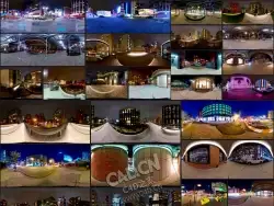 40幅城市夜景霓虹灯环境高动态HDRI素材 TFM HDRI Pack – Neon Dreams and Highline
