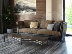 C4D客厅双人沙发桌子模型 sofa 3d model