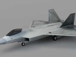 战斗机模型 美国F22猛禽战机C4D模型 Lockheed Martin F-22 Raptor