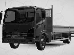 日产柴神鹰ud-condor卡车货车运输车辆汽车2021款C4D汽车模型下载