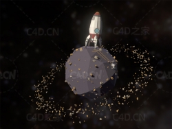 卡通火箭太空探索 space-exploration-wlp-series-8