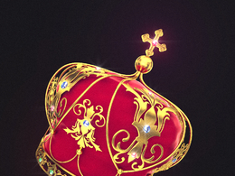 C4D金色皇冠模型 Golden Crown Redshift