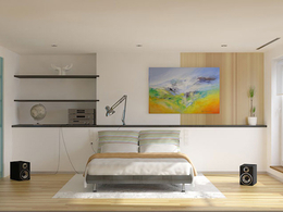 C4D室内模型：简约卧室室内模型渲染 Bedroom interior