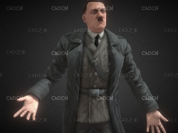 德国元首希特勒C4D模型(含绑定) Adolf Hitler