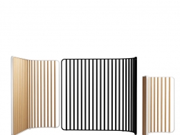 管状屏风隔断3D模型素材下载Screen Tubes Space Divider by Lapalma