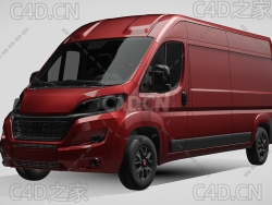 菲亚特汽车ducato杜卡托面包车2022款C4D汽车模型下载