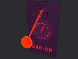 C4D摆钟动画工程文件 xpclock