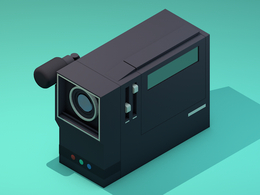 卡通摄像机C4D动画模型 Cartoon camera c4d model
