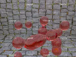 水滴融球C4D工程 Wine Spheres