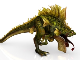 海怪C4D游戏角色模型（含绑定+动画） Seamonster Boss 3dmodel