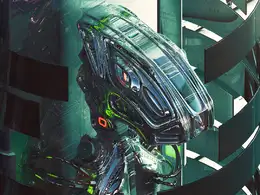 C4D实用工程第184季：外星科幻机器人C4D工程文件 c4d project