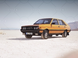 未知品牌老款汽车C4D模型 car