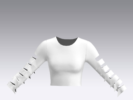 c4d模型女性衣服上衣Sleeves-49