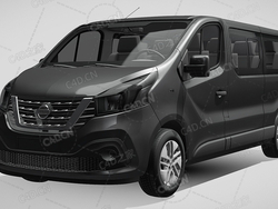 日产nv300大型MPV商务车2016款C4D汽车模型下载