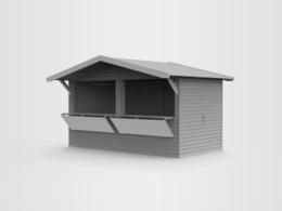 快餐棚C4D模型 foodstall shed