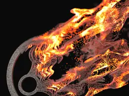 logo燃烧粒子消散x-particles+cycles4d 04 efx group support
