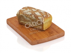 C4D全麦面包食物模型 Wholemeal bread