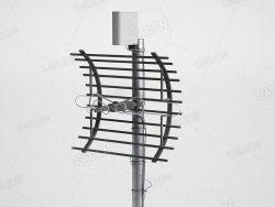 金属信号天线C4D模型下载