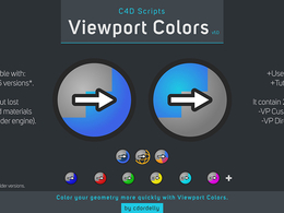 C4D视窗对象颜色更改脚本包Aescripts C4D Viewport Colors For Cinema 4D R15-R19