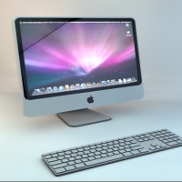 iMAC苹果电脑C4D模型