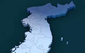 韩国地形图C4D模型 Korea map