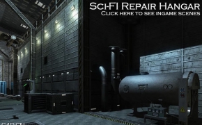 科幻维修机库3D场景模型 Dexsoft Sci-Fi Repair Hangar