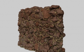 石墙C4D模型（C4D/OBJ/FBX）rock wall