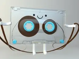 跳绳的磁带C4D动画工程 tape character rig