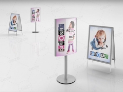 当代显示海报广告宣传3d models of contemporary display systems