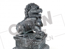 古代宫殿门口青铜狮子雌狮雕像C4D模型下载