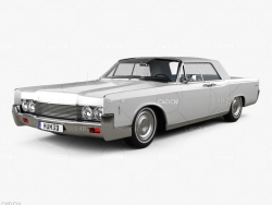 1968款林肯大陆汽车 Lincoln Continental convertible 1968 3D model