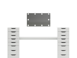 C4D带橱柜的沙龙镜子Salon Mirror with Cabinets 3D Model