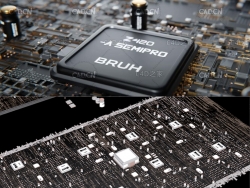C4D主板芯片模型Motherboard
