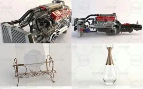 10个C4D产品场景工程（默认渲染器）