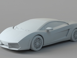 兰博基尼盖拉多 LP560 4跑车C4D模型 Lamborghini Gallardo LP 560-4