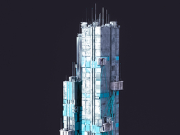 未来科幻赛博朋克高层建筑future architecture-8