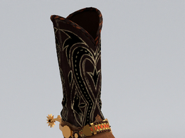 服饰模型：牛仔靴